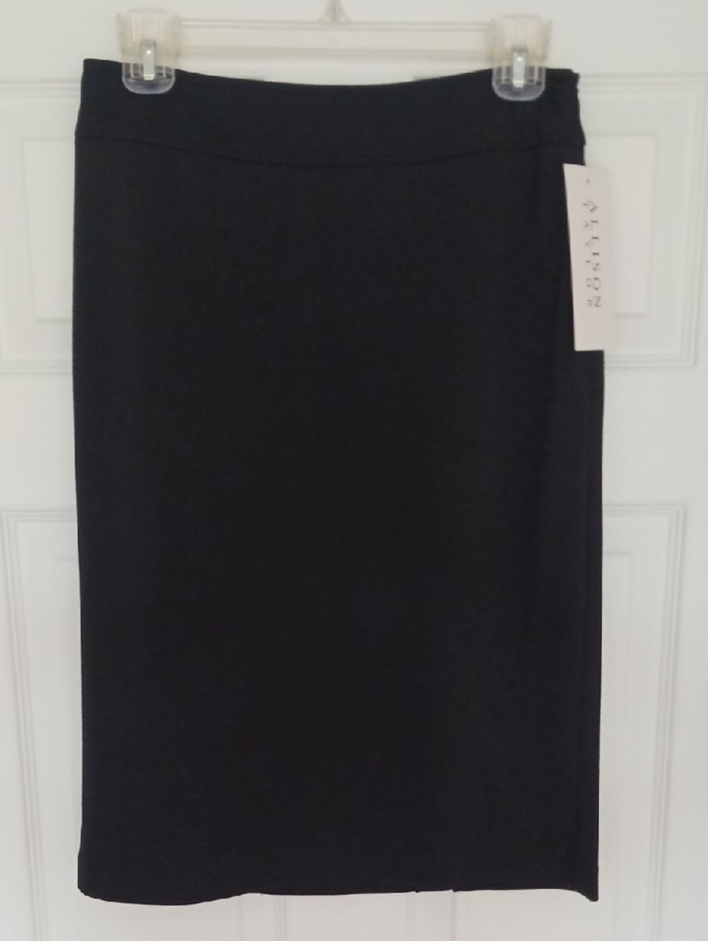 Allison Taylor Black Tailored Pencil Skirt